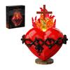 Sacred Heart of Jesus Blocks Toys Jesus Christ Cross Building Bricks Kit with Light Wedding Home Decoration Gifts for Women
