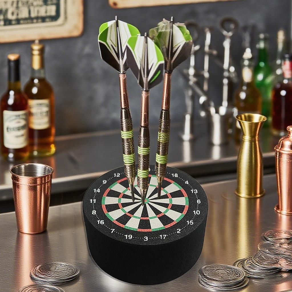 2pcs 10x4CM Dart Base Station EVA Foam Soft Dart Stand Dartboard Design Display Stand Holder for Outdoor Home Family Party Games
