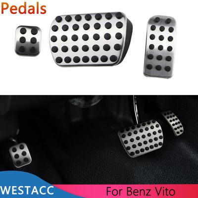 3 шт. автомобильные педали для Mercedes Benz V-Class V Class Vito Metris Viano W639 W447, чехол для педали акселератора