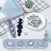 100Pcs Snap Fasteners Kit Metal Snap Buttons 5 Different Size Cover Buttons with 5 In 1 Button Tool for Clothing Craft DIY Cover