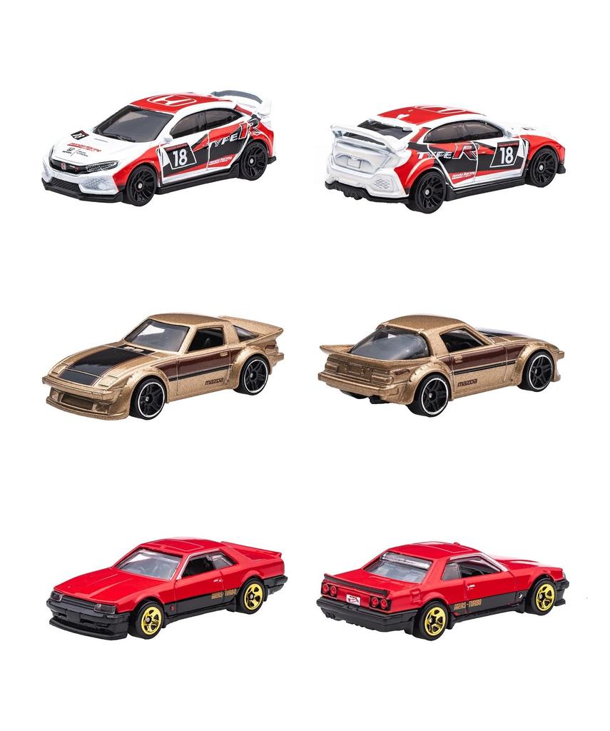 Hot Wheels Японская автомобильная культура Мультипак многолетняя и HLK49 [3 вверх]