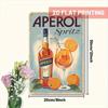 Металлический Постер Настенное Искусство, Винтажный Декор Aperol Spritz, Жестяная Вывеска для Бара Кухни