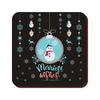 Set of 6 Christmas Gifts Merry Wishes Christmas Wooden Table Coasters