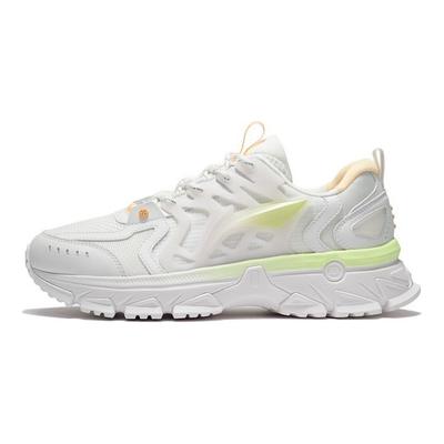 Кроссовки Li Ning Ling Feng Trend Shock Absorbation Rebound Low Top для бега, мужские кроссовки цвета шампанского и белого ARLS001-1