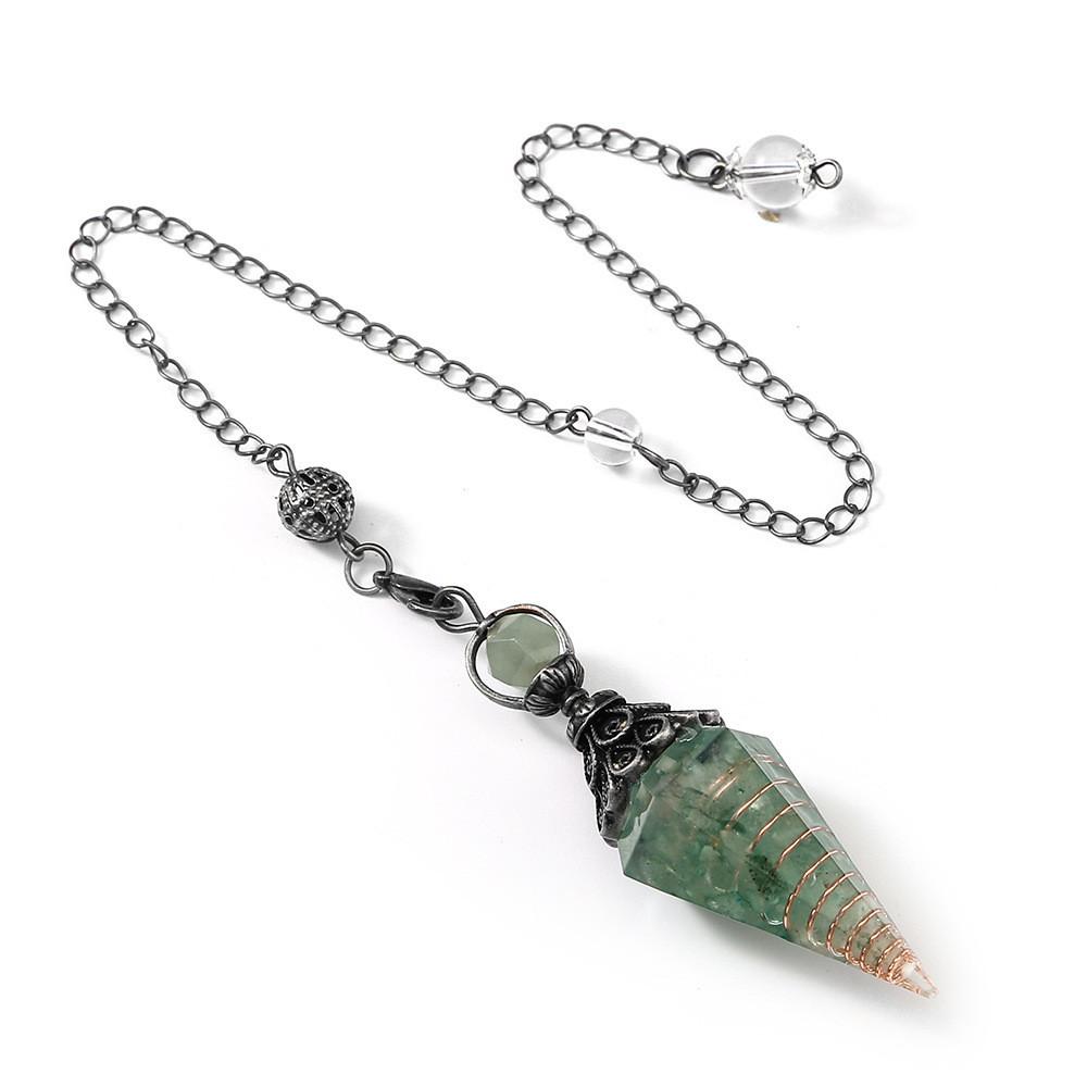 Crystal Amethyst Citrine Resin Pendant With Hexagonal Shape For Fashion Jewelry Accessories