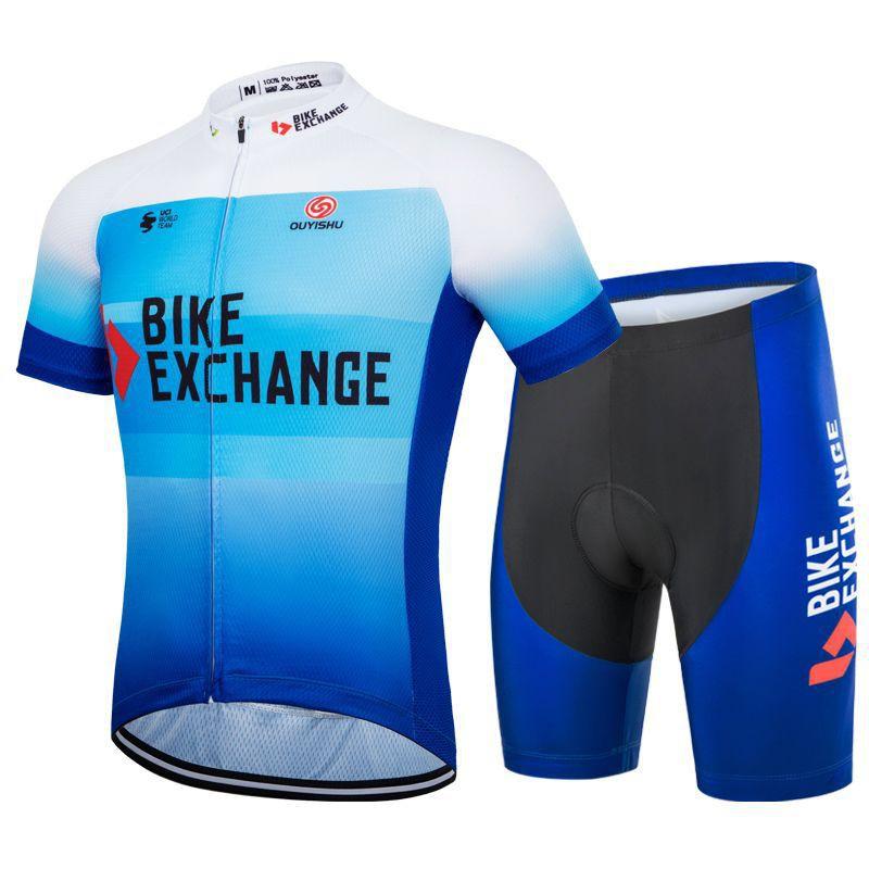 Mens Womens Cycling Jersey Bib Shorts Set Quick Dry Breathable Road Mountain Bike Apparel