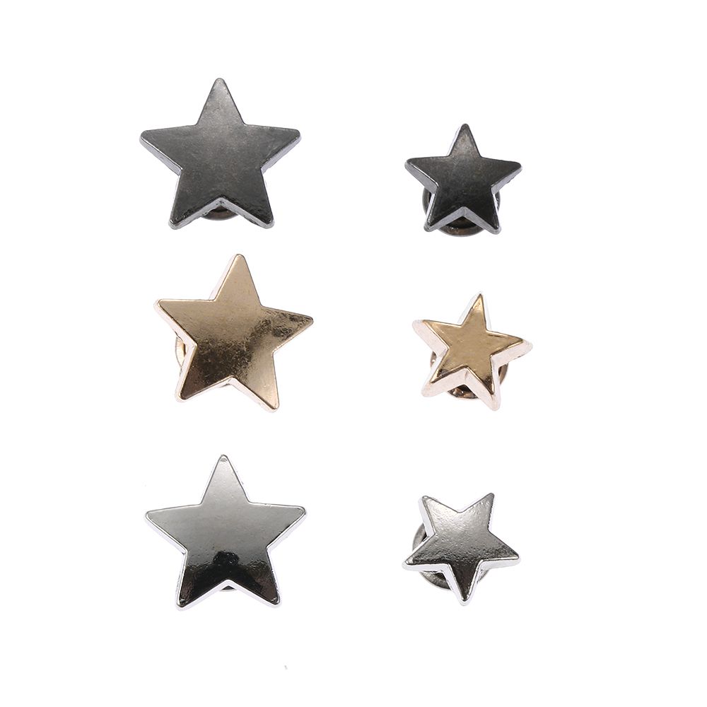 10sets(20pcs) Pants DIY Decoration Stars Rivets Garment Cloth Button Scrapbooking