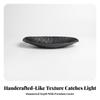 Square Tray with Curved Sides Electroplated Hammered Metal Versatile