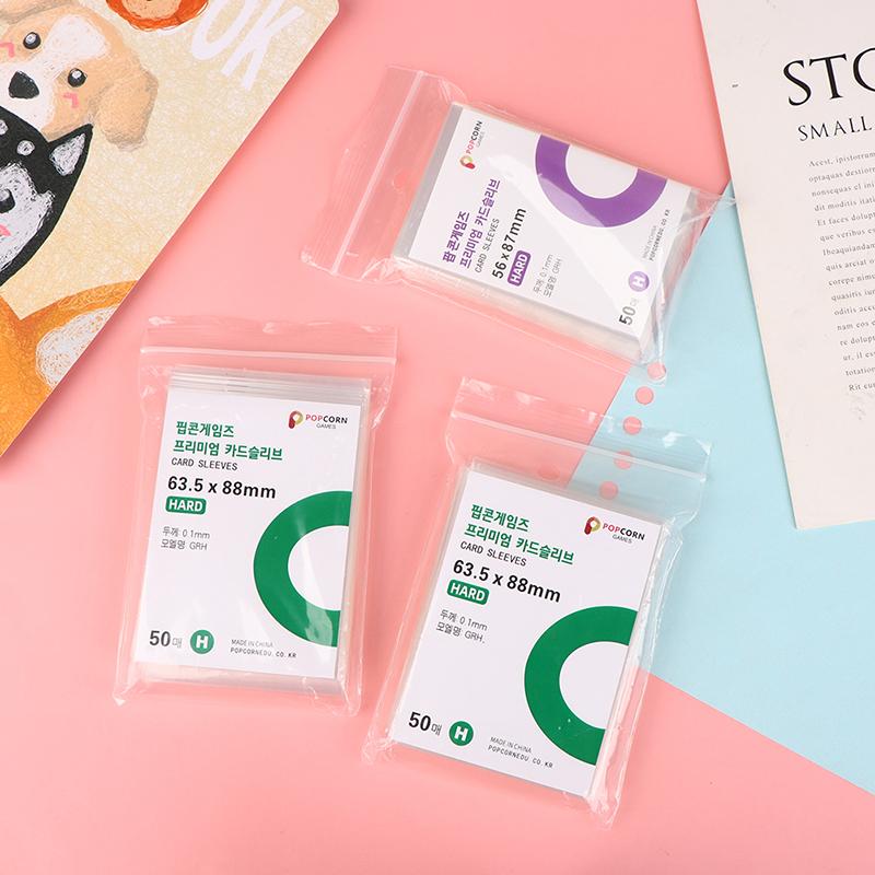 Набор из 50 прозрачных держателей для фотокарточек - Твердый альбомный стиль, Материал CPP без кислоты, 56 x 87 мм