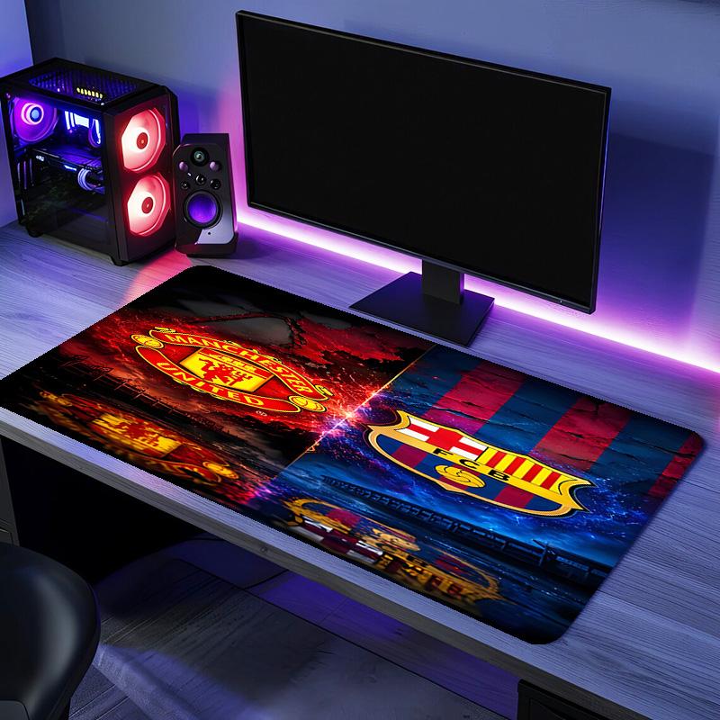 Football club logo Mouse Pad - Non-Slip Rubber Base, Smooth Surface for Work,Gaming,Office,And Home Use, Desk Mouse Pad