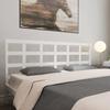 VidaXL Headboard White 205.5x4x100 Cm Solid Pine Wood 817911