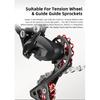 WEST BIKING MTB Road Bike 11T 13T Rear Derailleur Pulley Guide Wheel Support 8-11 Speed Bicycle Guide Roller Idler 4/5/6mm