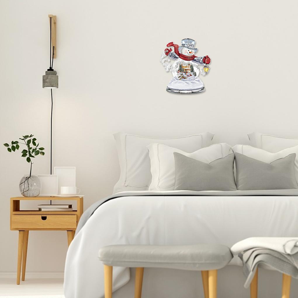 1шт настенная наклейка рождественская елка вращающаяся скульптура поезд декор прошлое вставить окно