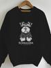 Vintage Schnauzer Dog Illustration Women's Sweatshirts
