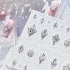Tomoni Роскошные французские кружевные стразы для ногтей - Мозаичная круглая дуга Полное покрытие края