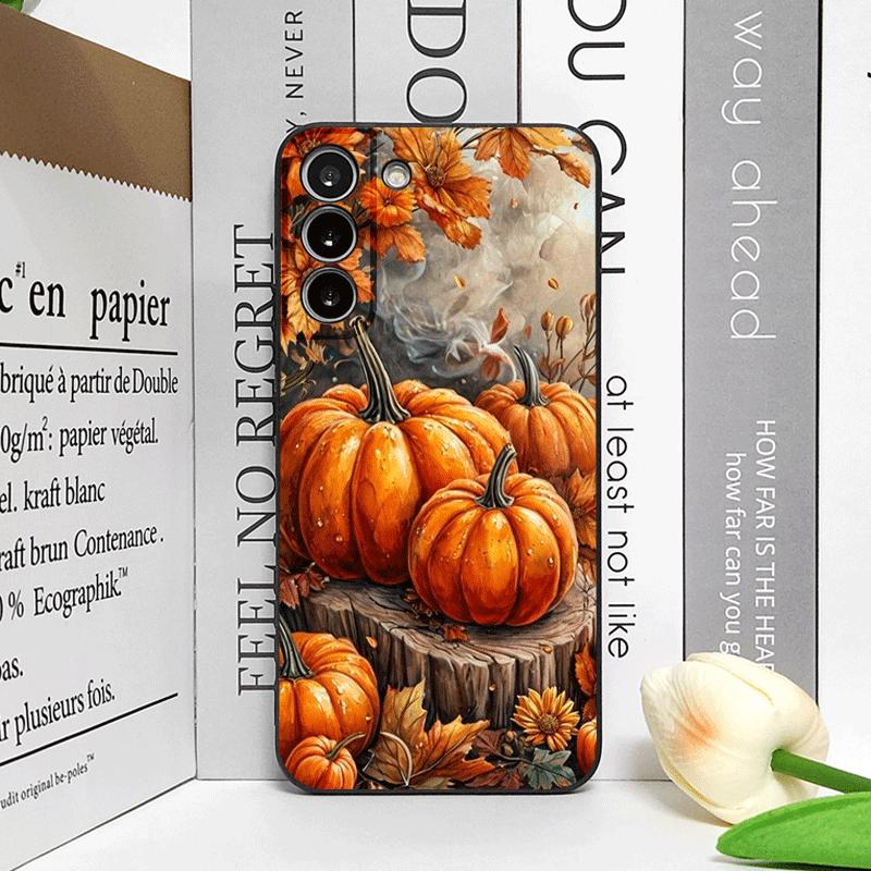 Ретро Чехол для телефона с тыквой и кленовым листом для Honor Huawei 200 Lite 100 400 PRO 80 90 70 X9 X8 Magic 7 6 Lite 5 Pro Мягкий чехол