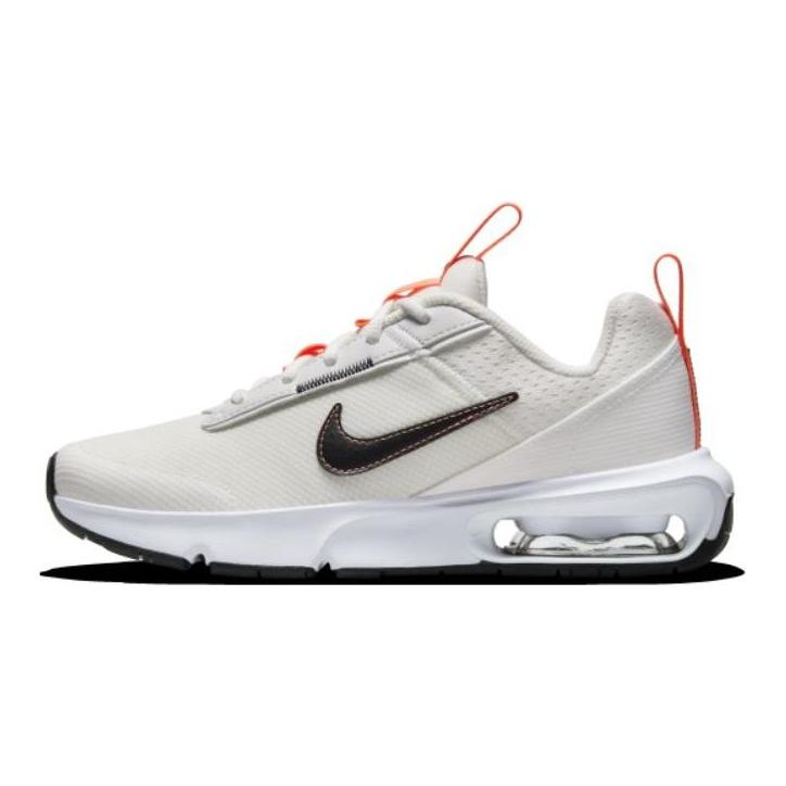 Nike Air Max Interlock Lite GS белые гипер оранжевые черные детские кроссовки кремовые саммит-белый DH9393-105