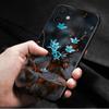 Чехол для телефона Apple Iphone 14 13 12 11 Pro Max 13 12 Mini Xs Max Xr X 7 8 6 6s Plus, чехол в виде ракушки, роза, тюльпан, зеленые побеги, цветы