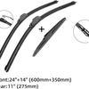 For Kia Picanto Mk3 2018-2025 24 + 14 + 11 Windshield Wipers Wipers
