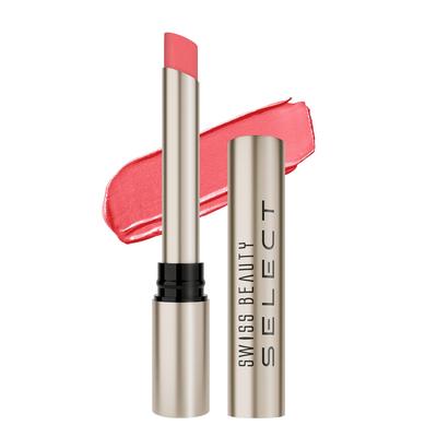 Swiss Beauty Select Помада кремовая с высоким блеском | С зеркальным финишем | Обогащена витамином Е | Оттенок - Мощный розовый, 1 г |