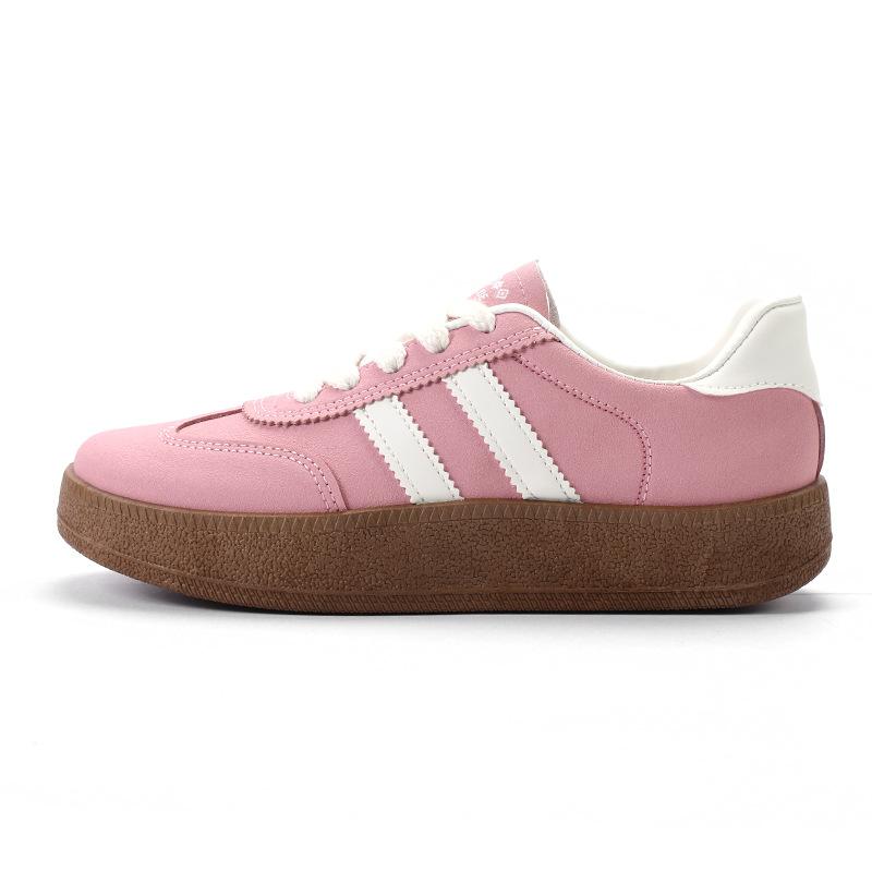 Женские повседневные кроссовки на толстой платформе, нескользящие, со шнуровкой, удобные кроссовки для ходьбы, легкие кроссовки для бега для женщин, ретро-спортивная теннисная обувь