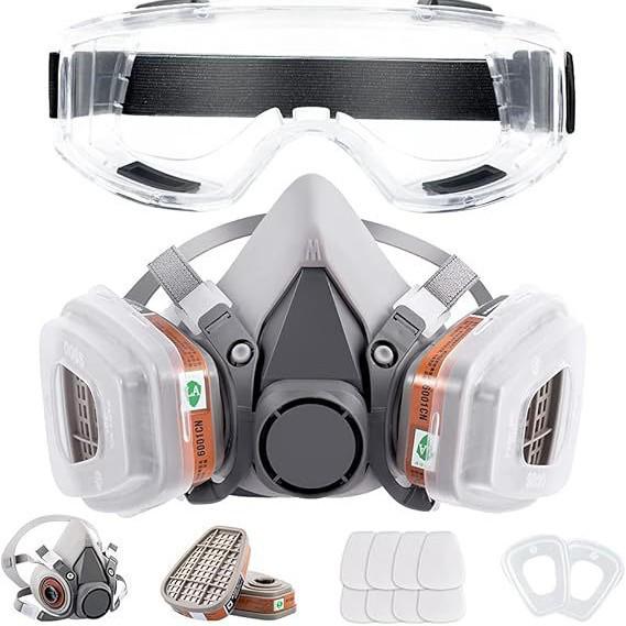 6200 Model Mask for Spray Painting, Pesticide, Decoration, Grinding, Chemical, Firefighting, and Dust Protection