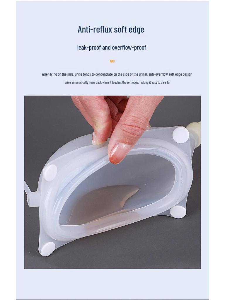 Портативный силиконовый мочеприемник с защитой от протекания для мужчин и женщин с недержанием мочи