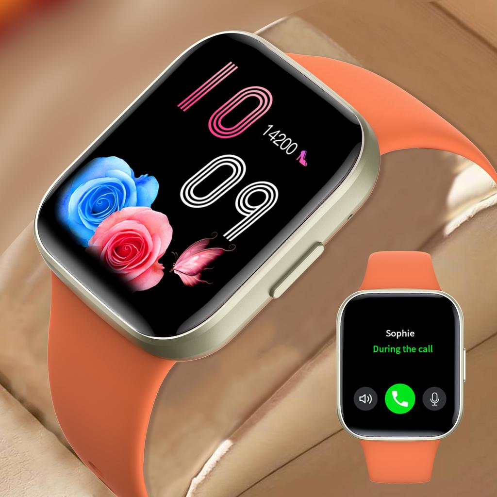 Умные часы с Bluetooth-вызовом, спортивные часы с пульсометром IP68, для Android IOS