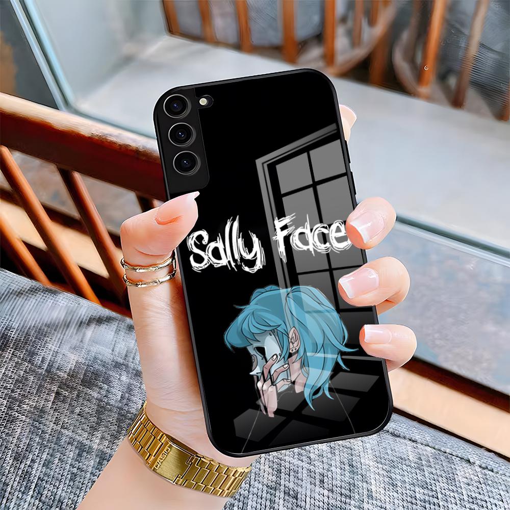 Чехол для телефона игры S-Sally Face для Samsung S26 S25 Plus S20 S20 Plus S22 Ultra S23 FE S21 Plus S21 Ultra Стеклянная крышка
