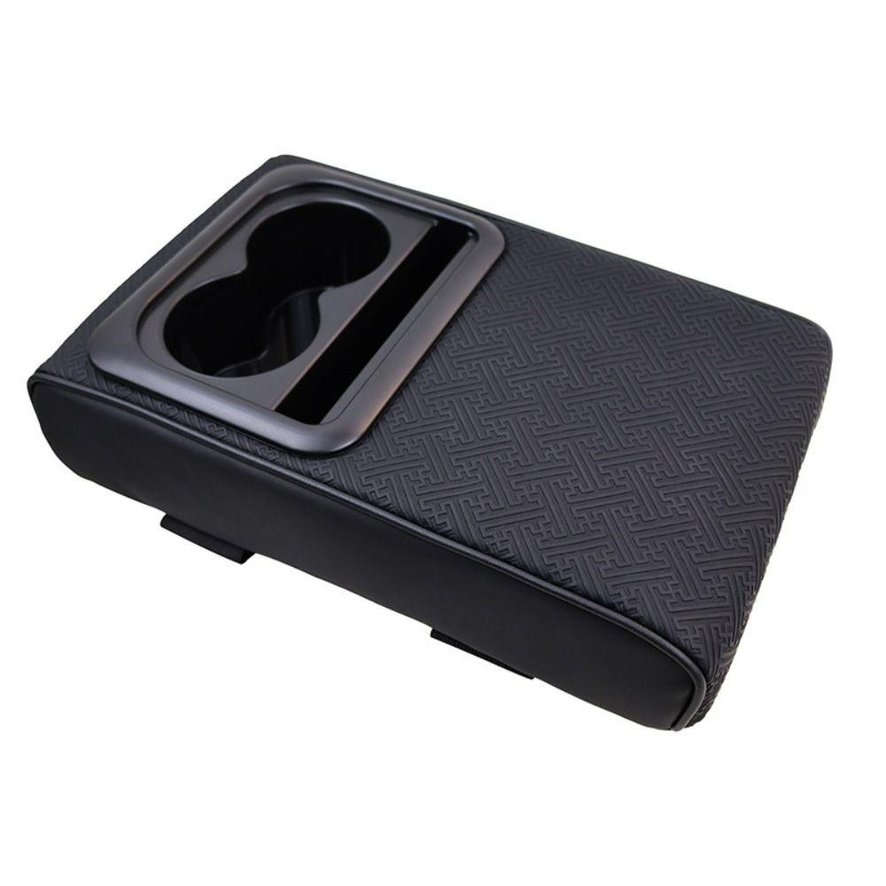 Cup Holder Armrest Heightening Cushion Side Storage Pockets Auto Armrest Cover  Car Interior
