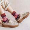 5 Pairs Personalized Knitted Wool Socks Ethnic Style Retro Socks Wool Socks Piled and Thickened Winter