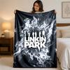Фланелевое одеяло с принтом Linkin Park, уютное, легкое, плюшевое покрывало для кровати, дивана, для дома