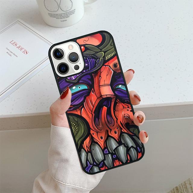 Крутой чехол для телефона Самурайский Демон Для iPhone 17 Air 13 12 14 15 16 Чехол Для Apple 14 15 16 Pro Max Plus Coque