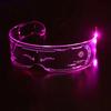 VnnZzo LED Luminous Color Glasses LED Glasses Neon Light Up Visor Eyeglasses Bar Party EyeWare For Halloween Christmas Parties
