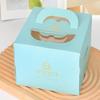 European Style Transparent Window Cake Box with Handle