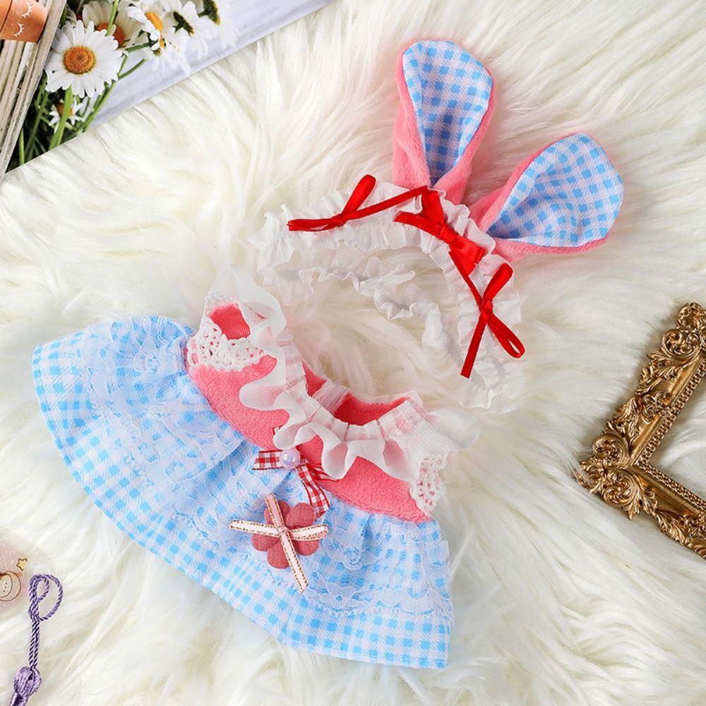 With Bow Headband Accessories Princess Dress 10 Styles Doll Skirt 20cm Cotton Doll/EXO Idol Dolls
