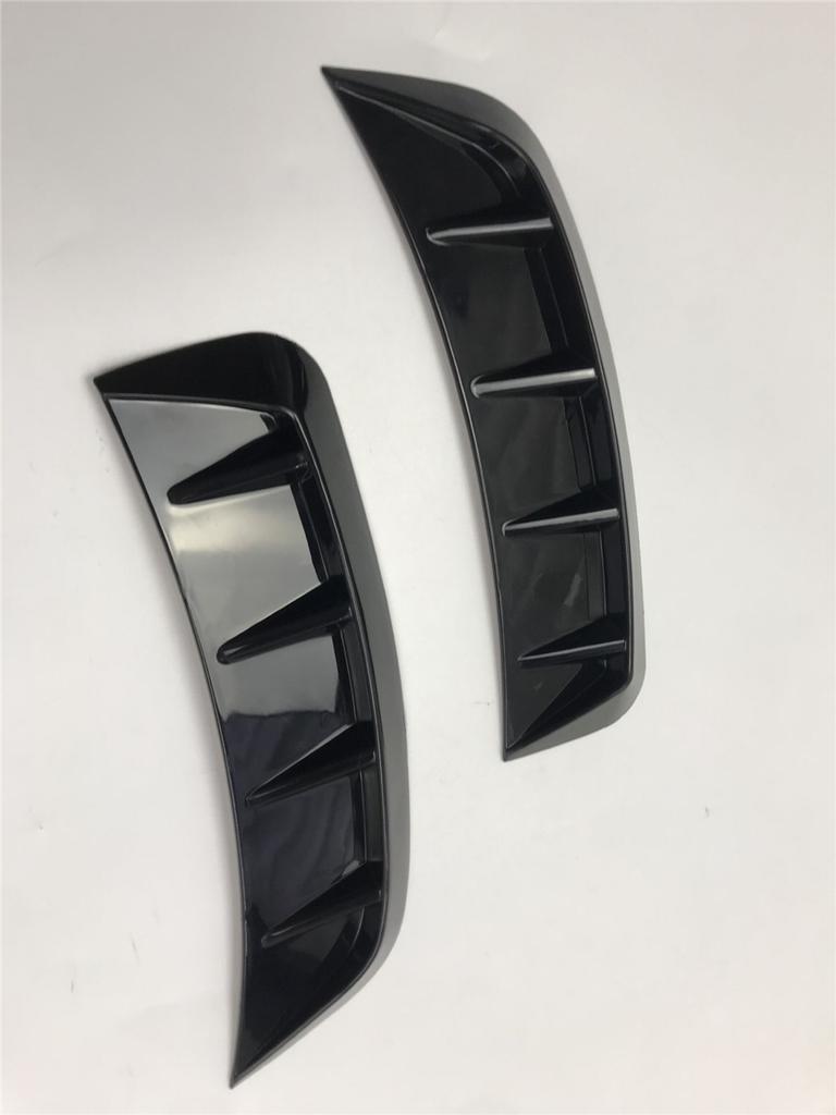 Глянцевый Черный Боковой Эмблема Крыла Переднего Крыла Автомобиля Значок Капот Расширители Арок Защита Колесной Арки Бровь Защитник Брызговик Наклейка Расширитель Защита Арки