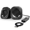 ELECOM PC Speaker USB-подключение Регулировка громкости Функция отключения звука Максимальная выходная мощность 5 Вт Компактный черный 72 x 74 x 82 мм - MS-P08USB2BK