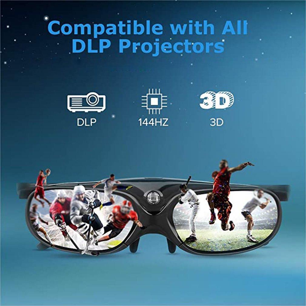 3D-очки 96-144 Гц для Xgimi Z3/Z4/Z6/H2, Nuts G1/P2, перезаряжаемые очки с активным затвором, оптовая продажа для проекторов BenQ, Acer и DLP LINK