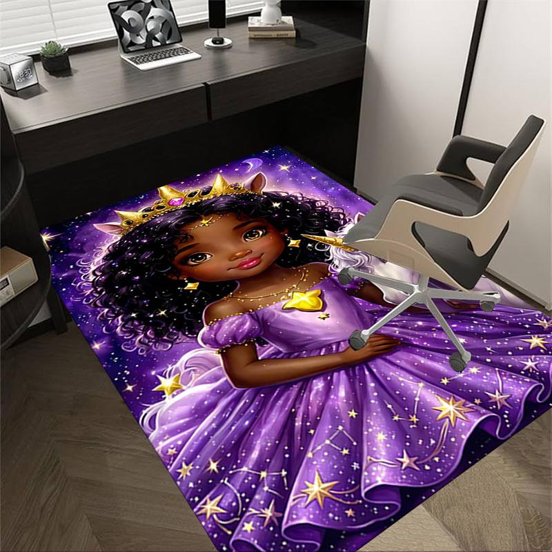 1PC princess unicorn Non-Slip Floor carpet, Office, family, bedroom, Studio - Large Area Rug, Vibrant Colors-C0486