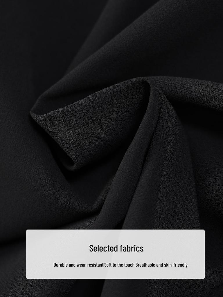 Plus Size Women's Chiffon Blouse - Seven-Sleeve, Hollow Out, Slimming Autumn Fashion Top, Style 25065T