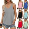 Women Tank Top Casual Summer Print Tops 2024 Fashion Spaghetti Strap Sleeveless V Neck Solid Color Shirts Sexy Camisoles