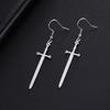 Gothic Stainless Steel Dangle Sword Earrings for Women Fashion Sword Earrings Mens Jewelry Holiday Gifts