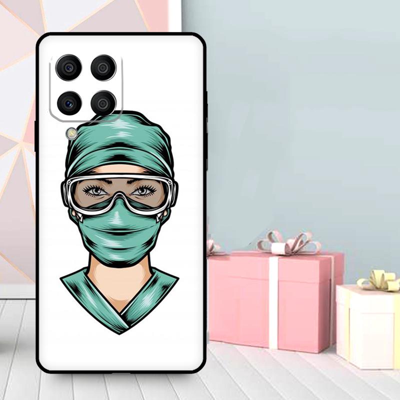 Мультяшный чехол для медицины, врача, медсестры для Samsung Galaxy M36 M12 M52 M06 M16 M56 M33 M15 M55 M31 M13 M14 M53 M32 M35 M34 M54