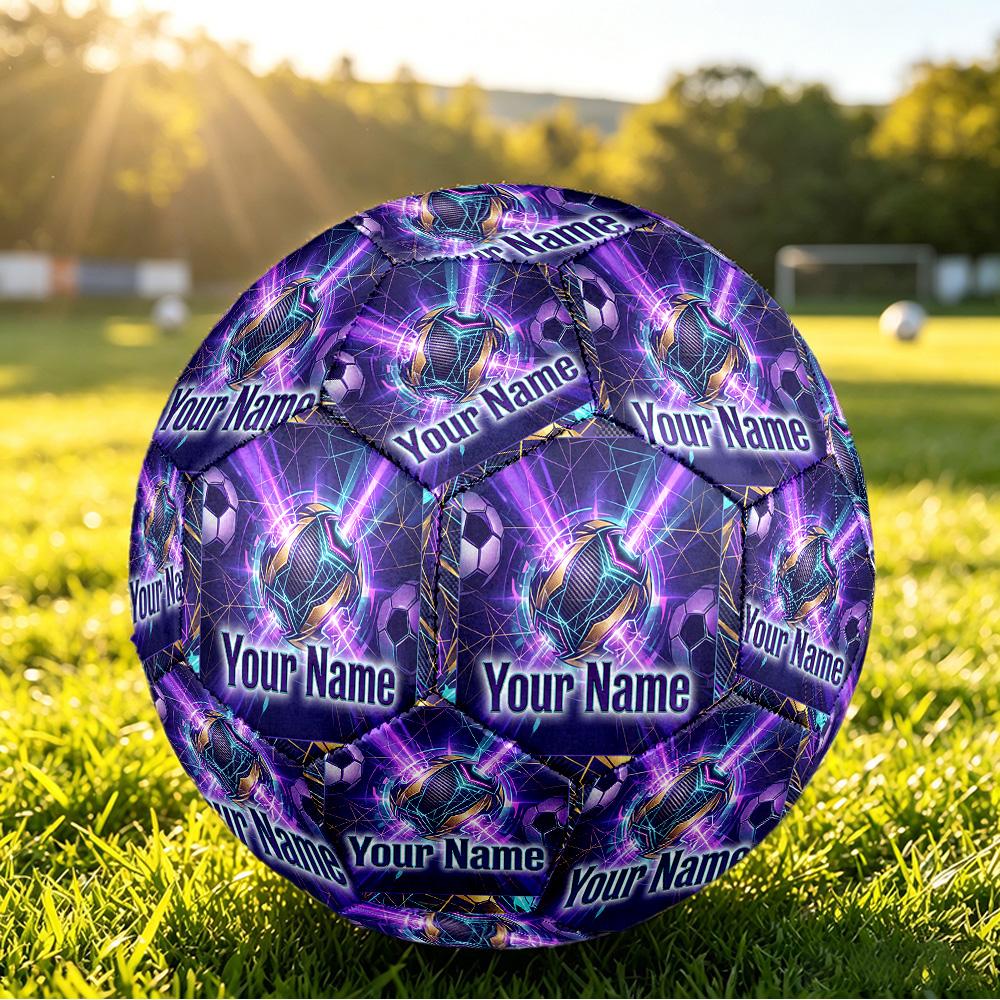 Personalized Size 5 Football Kpop Demon Hunters Pattern Outdoor Game Sports Ball Gift