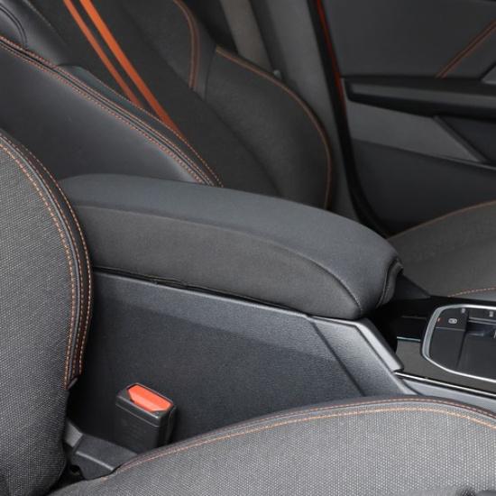 Black Cloth Center Console Armrest Box Panel Cover For BMW 2 Series -23