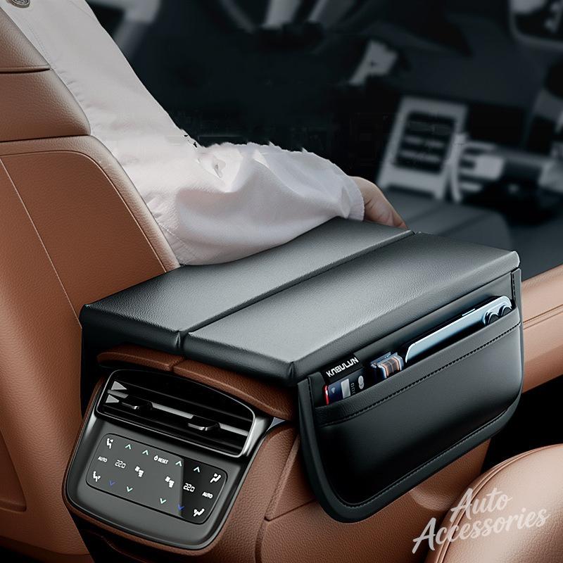 Car Styling Armrest Box Pad Center Console Arm Rest Storage Pocket For Porsche Cayenne Panamera Macan Boxster 911 Carrera-GT 928 FE3