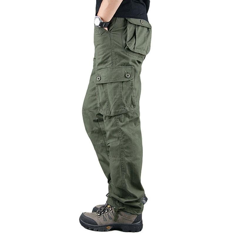 Мужские комбинезоны Outdoor Straight Multi-Pocket Cargo Pants Casual Wear Resistance Multi-Pocket Military Tactical Pants