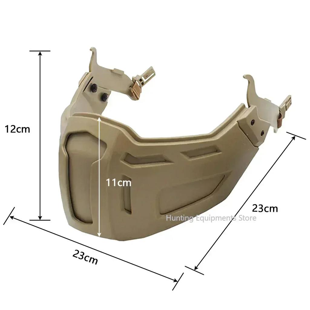 Тактический шлем FAST, полумаска для лица, регулируемый шлем, откидные очки, охотничий шлем для страйкбола, CS, пейнтбола, аксессуары для шлема, снаряжение
