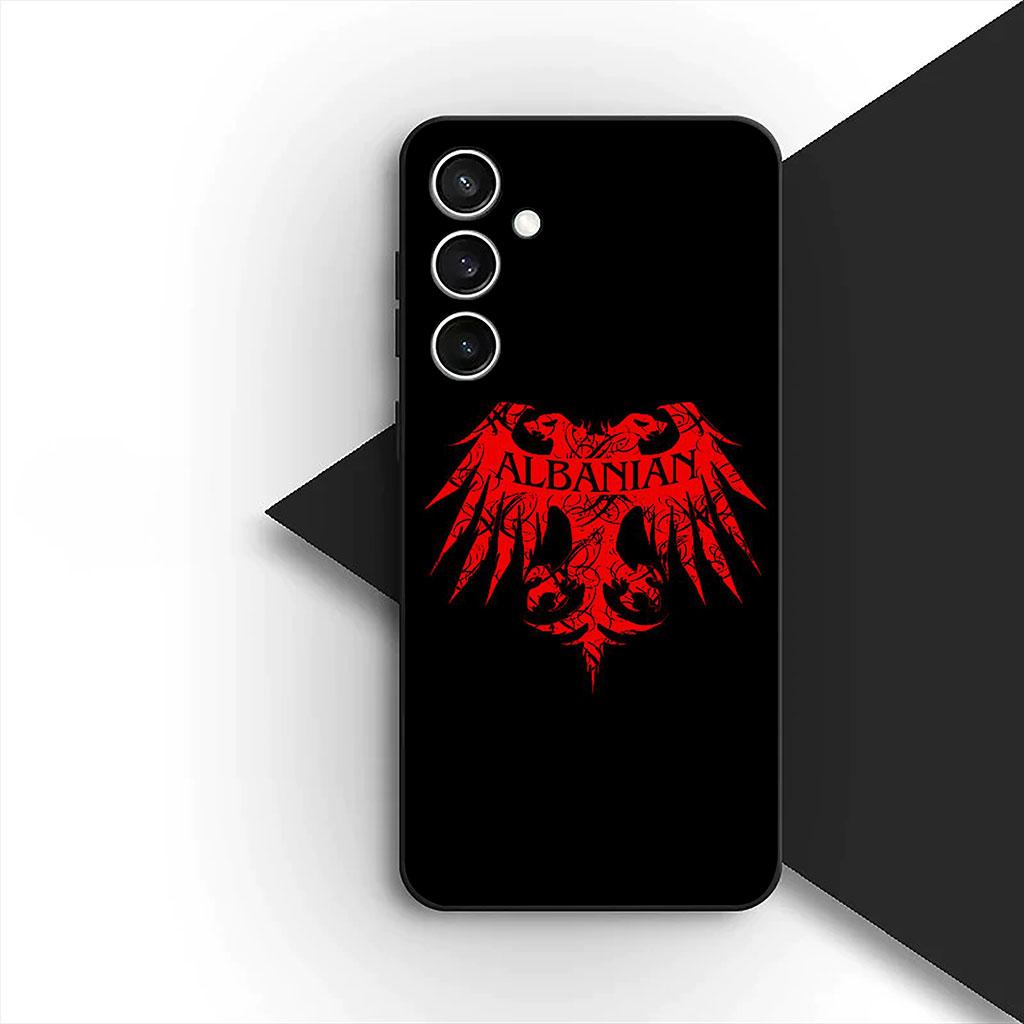 Albania Love Albanians Flag Phone Cover for Samsung Galaxy S22 S21 S20 FE Ultra Plus A07 A17 A15 A16 A25 A57 A37 Soft Case
